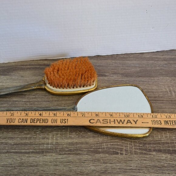Vtg Mirror and Hairbrush Set - Picture 6 of 7